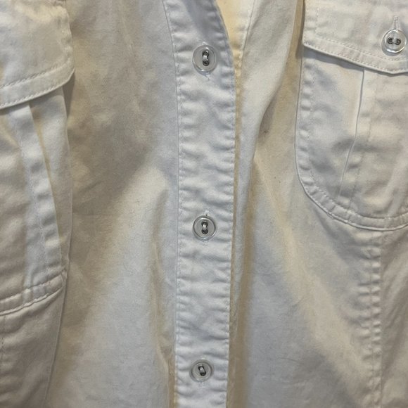 LANE BRYANT | Women's Button Down Shirt White - Picture 6 of 9